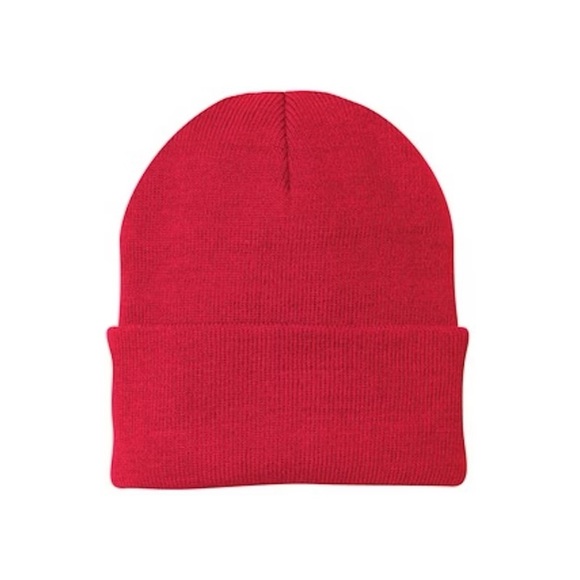 NWOT Red Cuffed Beanie
